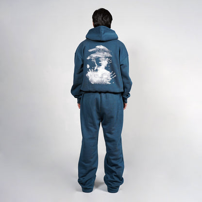 TEAL BLUE LOST ECHO HOODIE